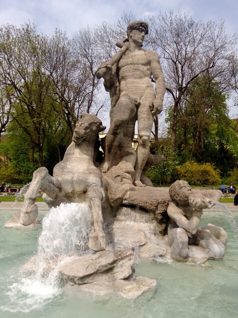 Neptunbrunnen im alten Botanischen Garten.