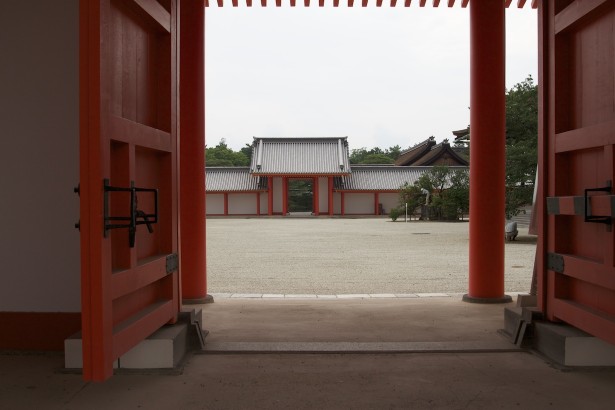Beim Kaiserpalast Kyoto.